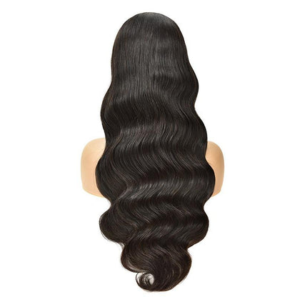 Body Wave Human Hair Wigs With Bangs Full Machine Made Brazilian Human