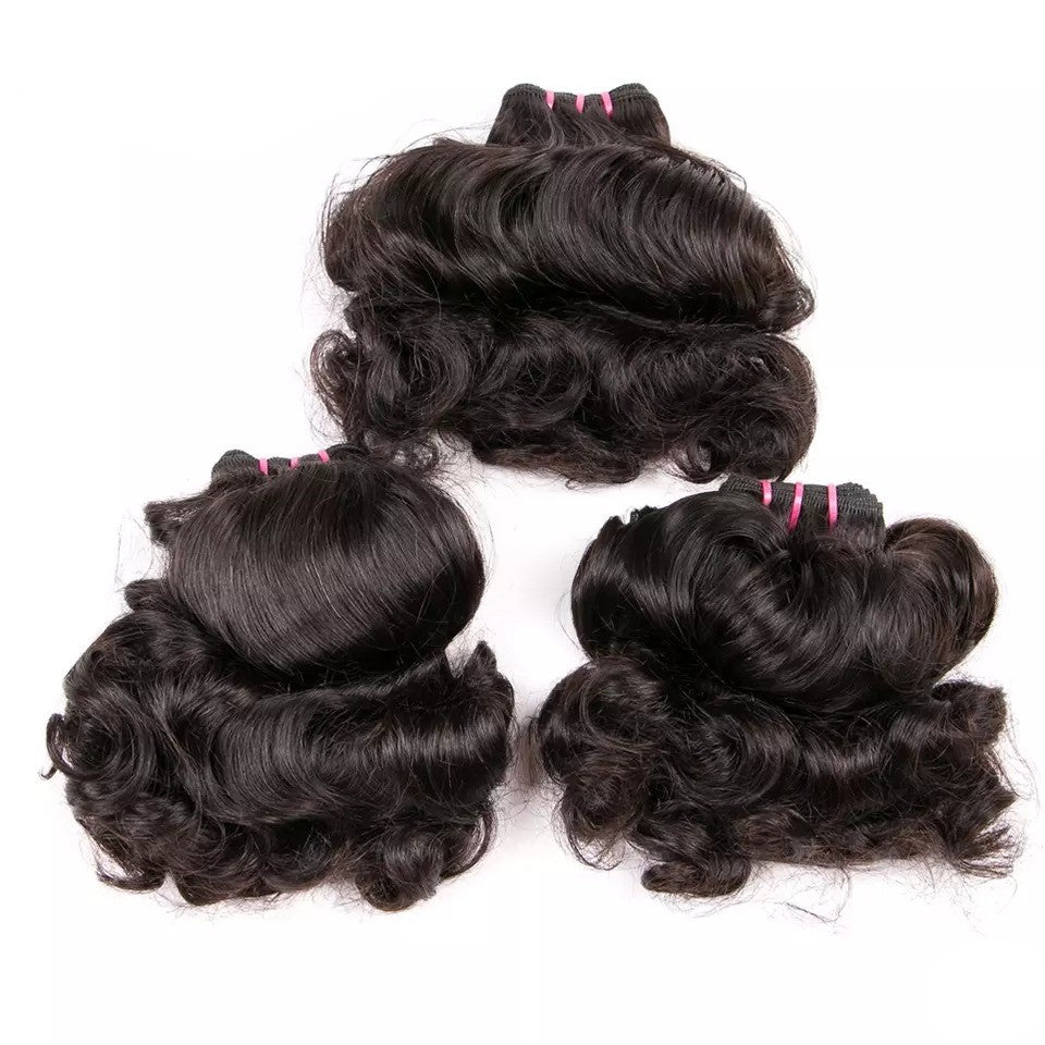 10A Grade 3/4 Magic Curl Fumi Human Hair bundles with 4x4 Closures & 1