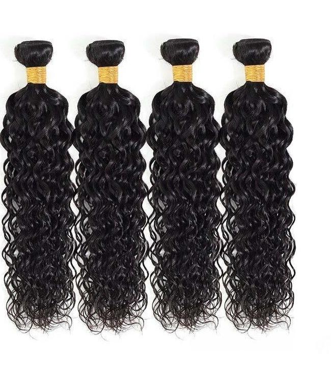 BeuMAX 10A Grade 3/4 Bundles Water Wave Peruvian Human Hair Extensions