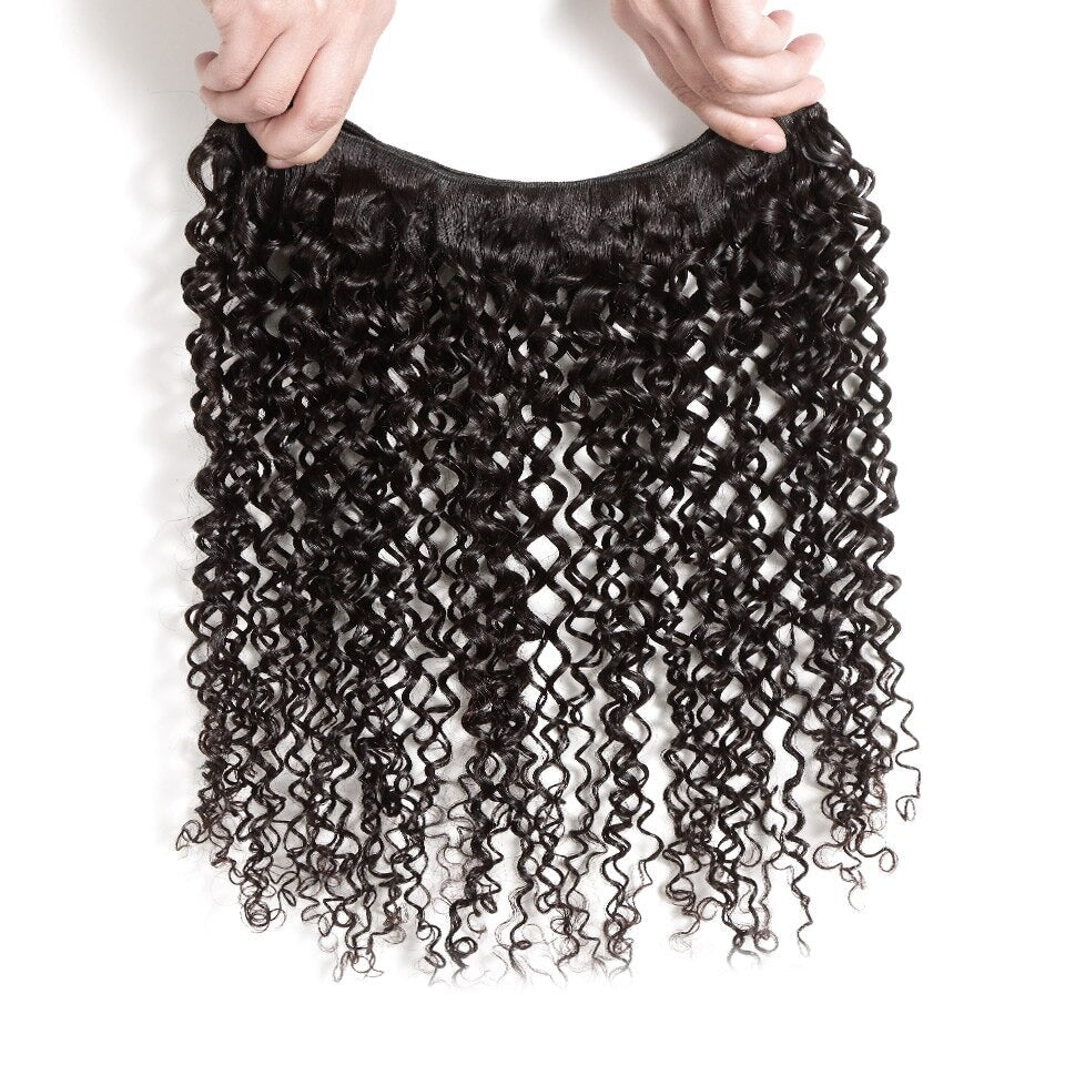 10A Grade 3/4 Deep Wave Human Hair bundles with 4x4 Closures & 13x4 Fr